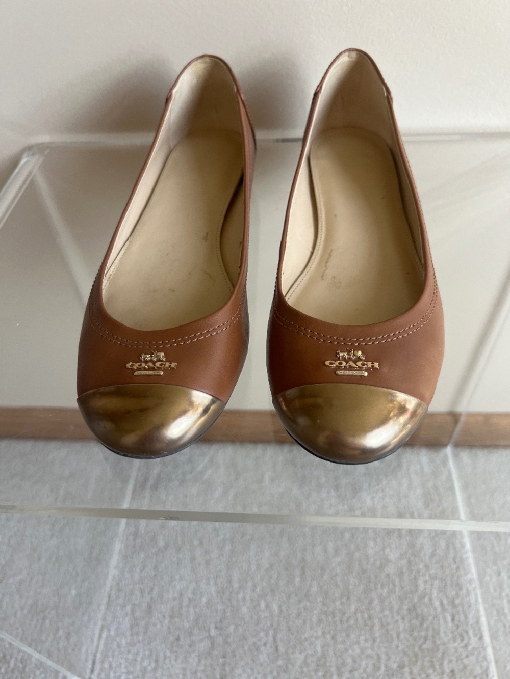 Coach Ballerina Flats Women's Size 7.5 Brown